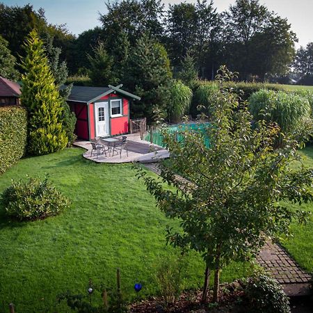Ferienhaus Mountfrosch Mit Sauna Und Naturpool 蒙绍 外观 照片
