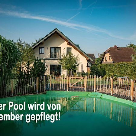 Ferienhaus Mountfrosch Mit Sauna Und Naturpool 蒙绍 外观 照片